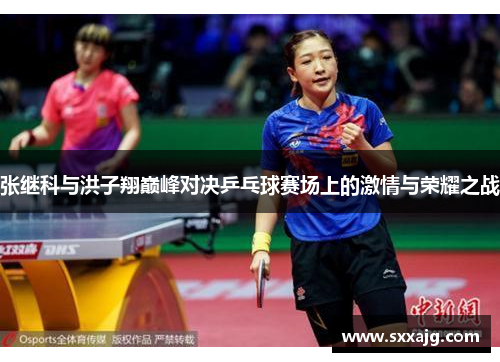 张继科与洪子翔巅峰对决乒乓球赛场上的激情与荣耀之战